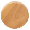 Portable Wood Mirror Wooden Handle Round for Cosmetic Makeup Clear Reflection with Smooth Edges