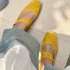 Sheepskin Super Soft One-word Height-increasing Single Shoes Mary Shoes Women's Genuine Leather Shoes One Pedal Versatile Platform Ballet Shoes