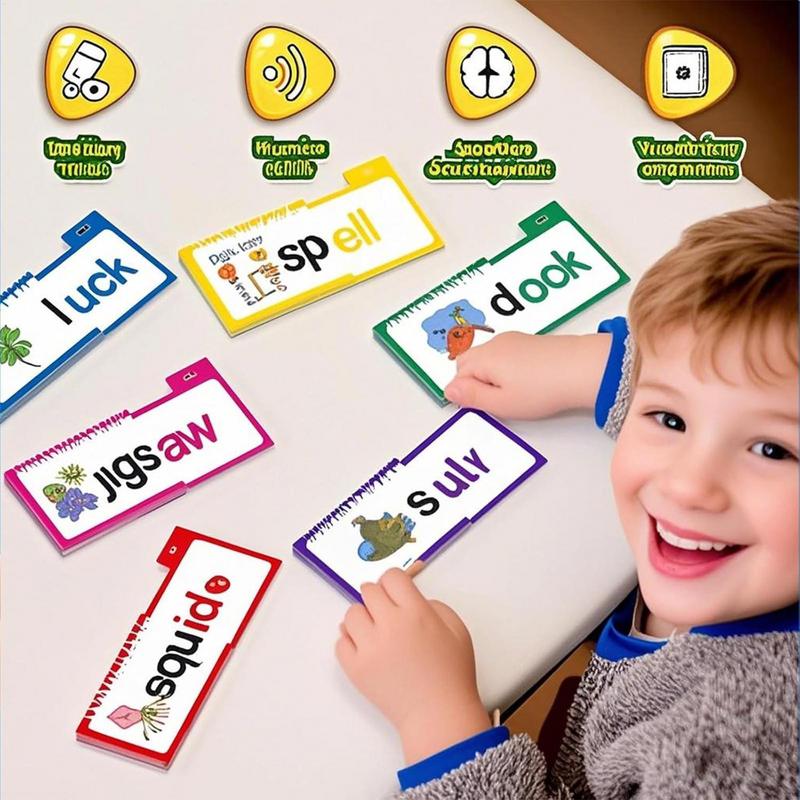 Phonics Flash Cards Rhyme Flashcard Read And Rhyme Flipping Books Vocabulary Word Families Flash Card Educational Toys