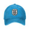 PAOK Griechische Fußball-Sportfans aus Thessaloniki Jeansstoff Kappe Lässige Baseballkappen Verstellbarer Hut Unisex Baseballkappen