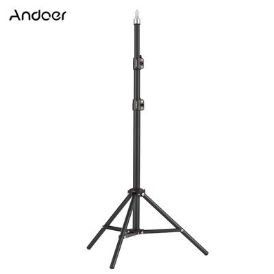 Andoer Soporte de luz de Metal portátil de 210cm/83 pulgadas soporte de trípode de fotografía ajustable resistente con