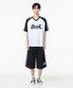 MOZMOZ Sporty Air Mesh Jersey Track Shorts Black