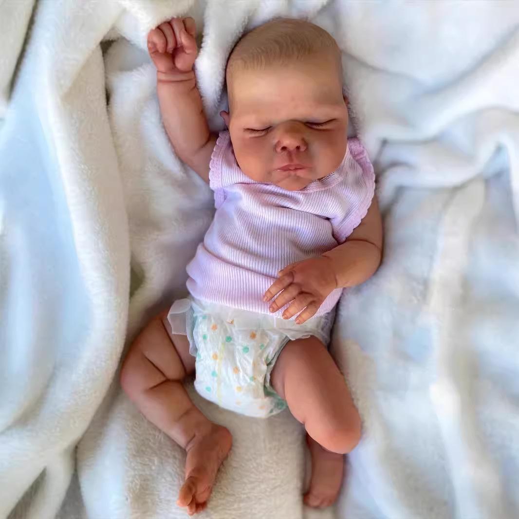 19-Inch Realistic Reborn Miley Doll 49 cm cloth body