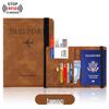 PU Leather Cross-Border Travel Passport Holder & Document Protector