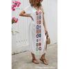 Hand Hook Dress, Slit Sexy Long Skirt, Long Robe, Beach Cover Skirt