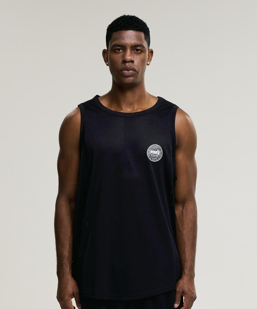 Leijibi [3Pack] Muscle Mesh Jersey Oversized Sleeveless Tank Top M (3 Colors)