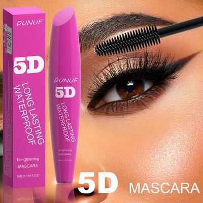 Mascara 5D Waterproof Curling Allungamento Extension Ciglia Non Sbavatura Lunga Durata Ciglia Mascara Volume Nero Cosmetici