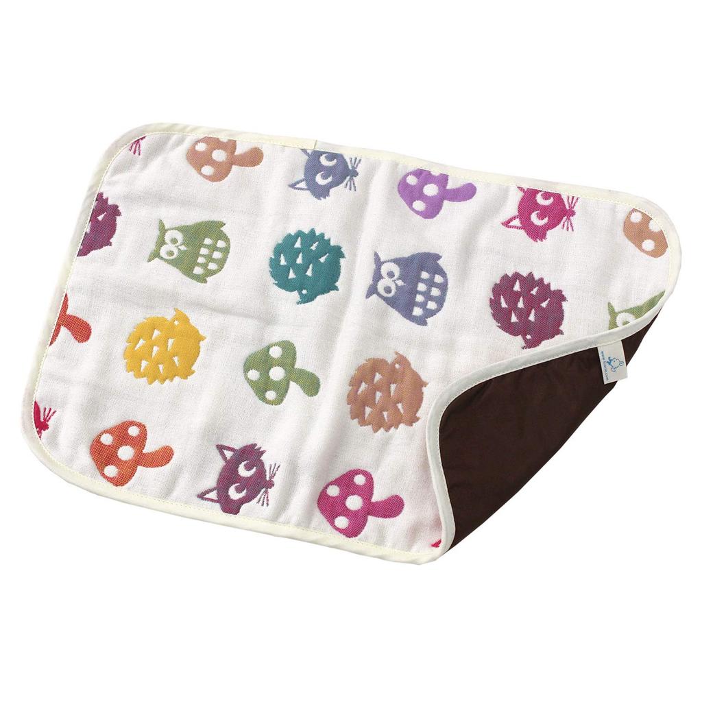Hiorie Made In Japan Gauze Diaper Changing Animal Baby Newborn (Hiorie) 6-Layer Mat, Cotton, Compact, Gift,
