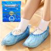 PE Disposable Waterproof Anti-slip Thicken Shoe Covers for Indoor Use