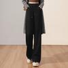 Women's High-Waist Drawstring Wide-Leg Casual Pants