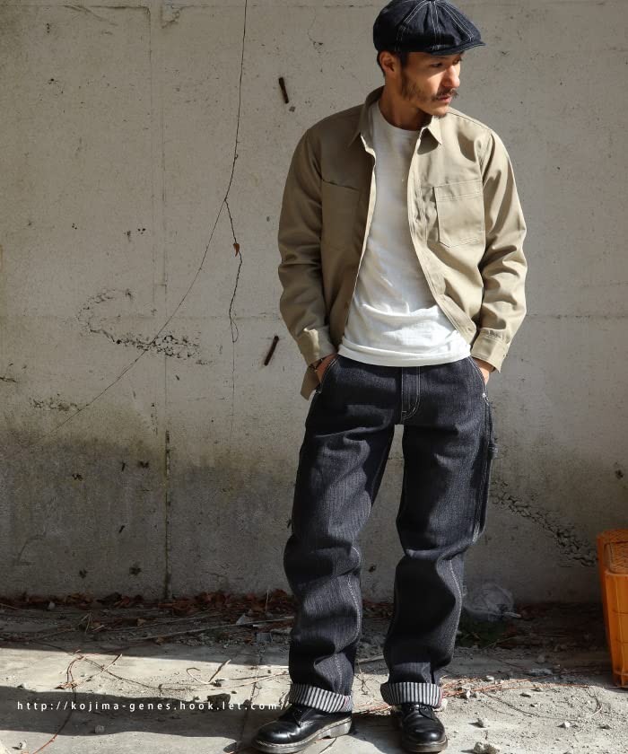 Kojima Jeans Die Weave Painter Size 34 Pants, Men's Workwear, Indigo,