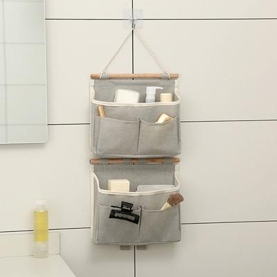 Wandmontierte Aufbewahrungstasche mit mehreren Fächern, wasserdichte Hängeaufbewahrung, Nachttisch-Organizer, Aufbewahrungstaschen für Kleinkram, für Zuhause, Wohnheim