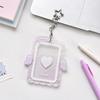 Cream Angel Wings Small Card Holder Acrylic Hard Card Holder Angel Small Card ID Card Film Card Holder