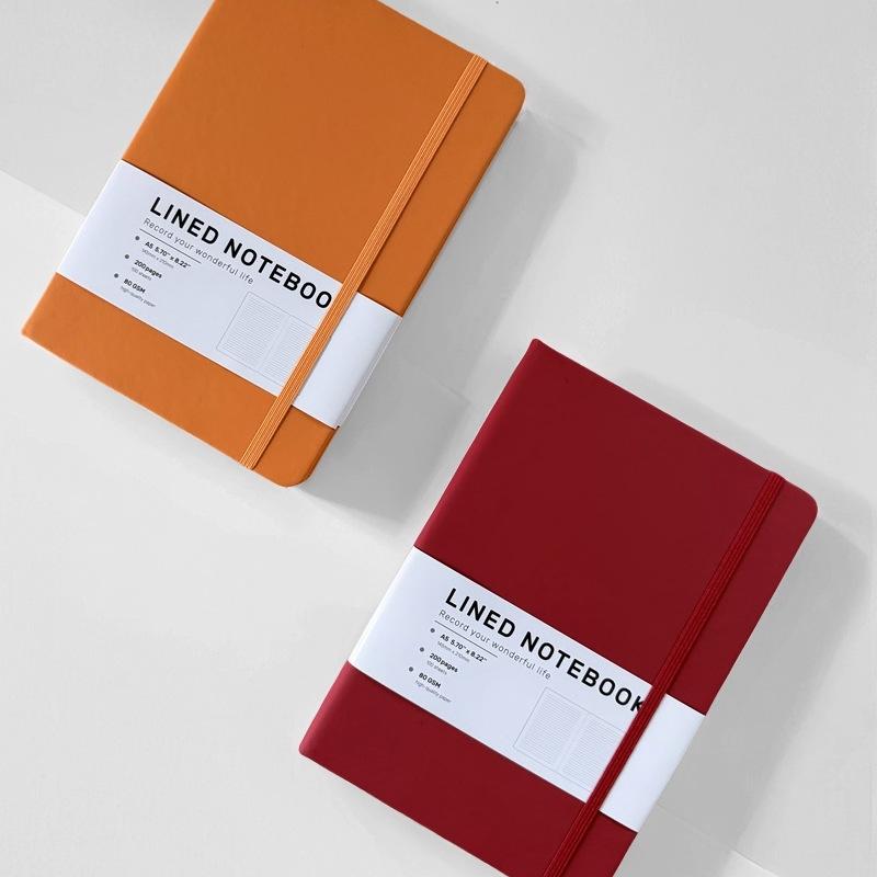 A5 PU-Leder Büro-Notizbuch mit Band und individuellem Logo