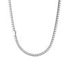 Cross Hot-Selling 316 Stainless Steel Tennis Necklace with Full Zircon, Hip Hop Chain for Trendy Men and Women, Titanium Steel Accessories.