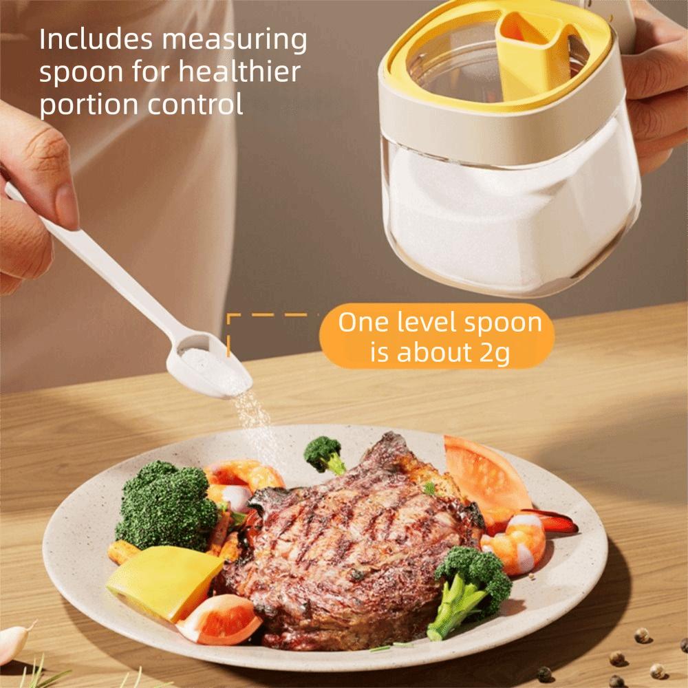 New Glass Plastic Glass Seasoning Bottles Transparent Seasoning Display Spice Containers Pepper Bottle Kitchen Supplies