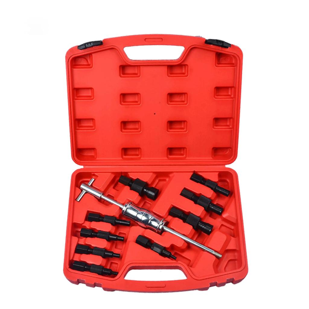 Bearing Extractor Removal Tool Kit 9/10PCS Slide Hammer Pilot Internal Bearing Puller Blind Hole Kit