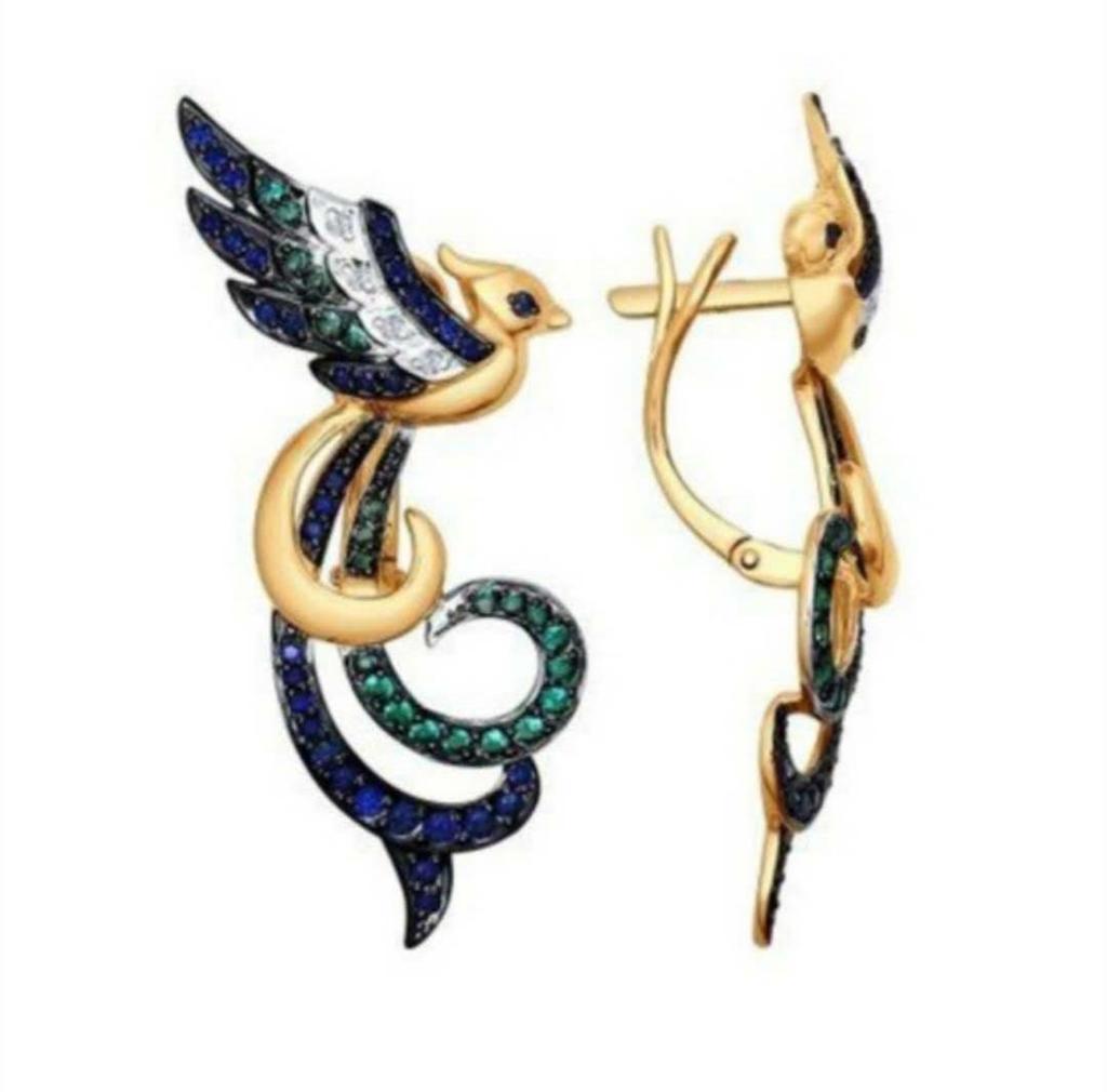Popular Hummingbird Pendants Women's Accessories Earrings Long Tassels Fashion New Faces Thin Bird Ears