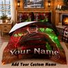 A Nightmare On Elm Street Freddy Krueger Custom Name 3Pcs Bedding Set 1 Bed Sheet 2 Pillowcases Bedroom Home Decor