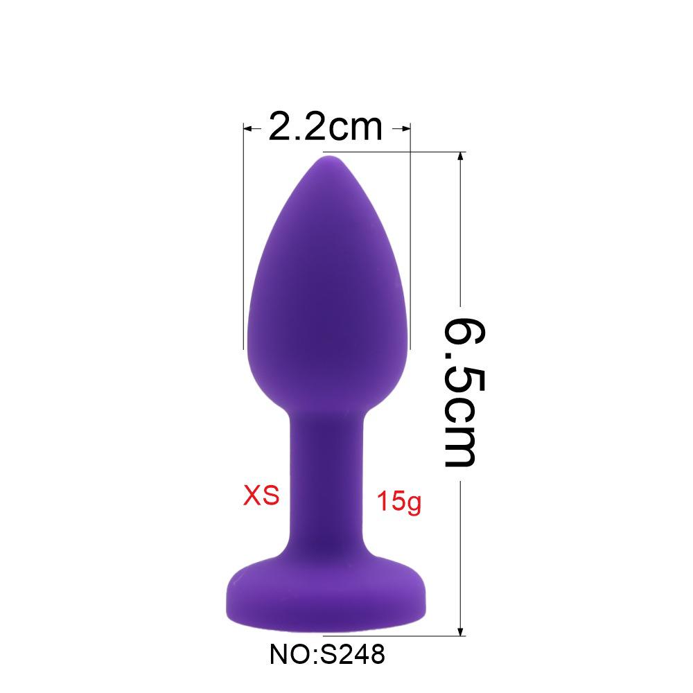 Silicone Detachable Tail Excluding Diamond Screw Anal Plug Accessory