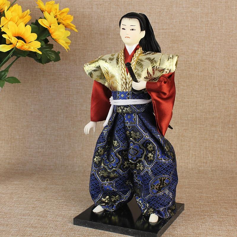 30cm Japanese Samurai Doll Ninja Figurine Decoration of Sushi Restaurant Izakaya Hotel Restaurant Decorative Japanese-style Gift