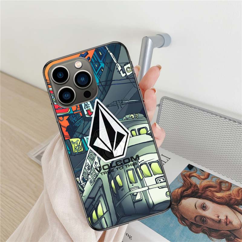 

Volcom Logo Phone Case For Iphone 16 15+ Pro Max 17 Air 14 Plus 16E 13 Pro 12 Mini 11 Clear Cover Silicone Cute Shell Soft iPhone 13 Pro Max