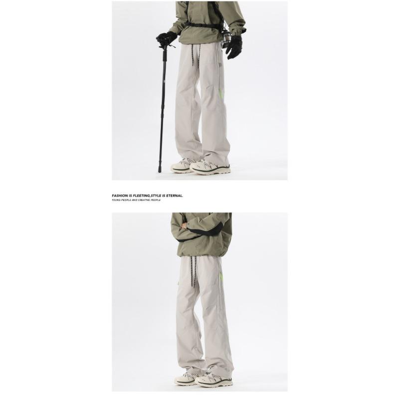 Mens Womens Windproof Waterproof Side Zipper Tactical Cargo Outdoor Hiking Pants