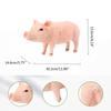 Simulated Animal Pig Figurine Parent-child Farm Toy Plastic Ornament Children's Toy Model Landscape Garden Home Ornament