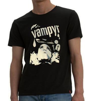 Vampyr Shirt or Kids Shirt, Hand Screen-printed Horror Tee