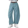 2025 European & American Women's Summer Sports Drawstring Nine-Point Sweatpants