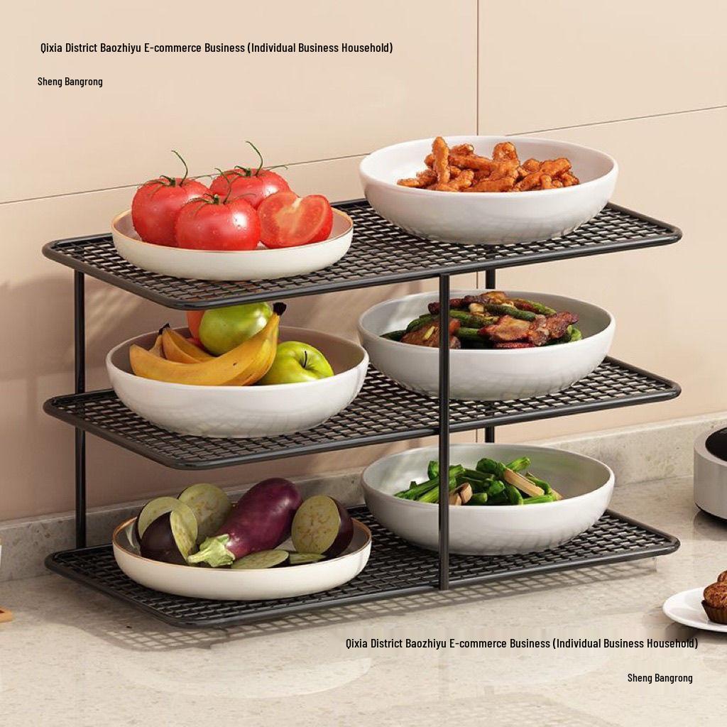 Multifunctional Kitchen Storage Rack: Multi-Layer Bowl, Dish, and Plate Organizer