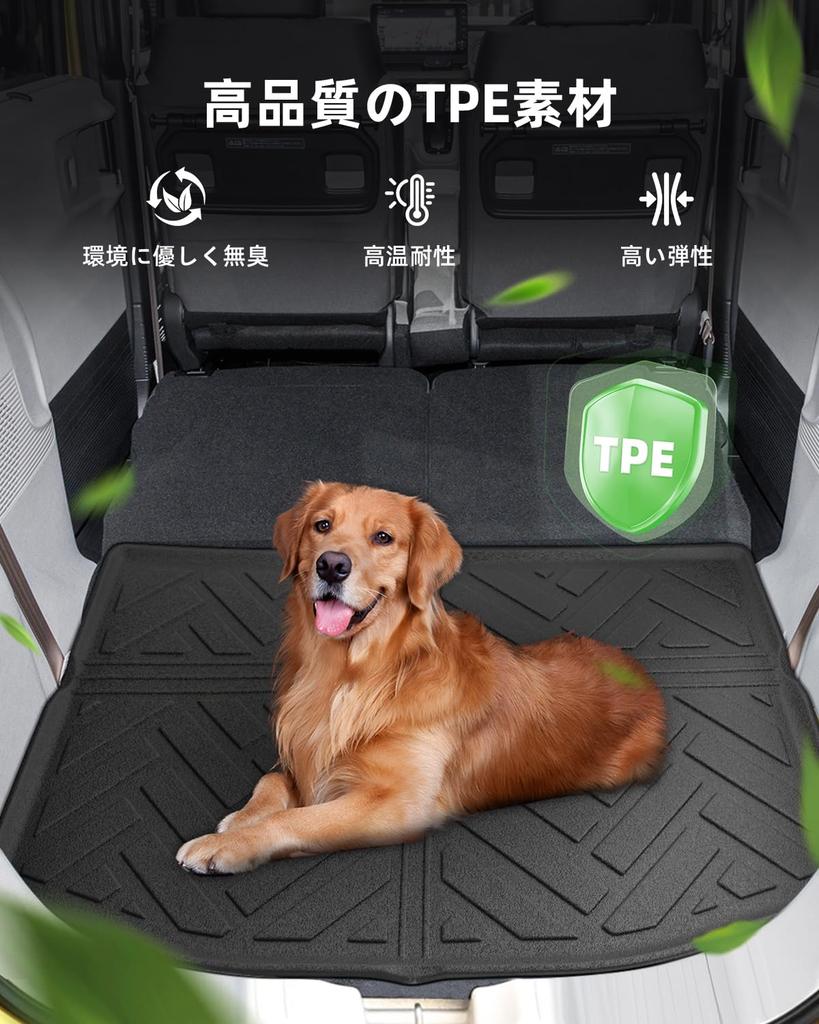 LANGBEAN Honda NBOX Luggage Custom NBOX 3D Waterproof TPE Easy and Interior Custom Parts JF5/JF6 Mat, Compatible, Non-Slip Mat, Installation,