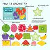 Magnetic Stickers Puzzle, Letters, Numbers, Fruits, Dinosaurs, Animals, Transportation Early Education Puzzle Toys For Kids