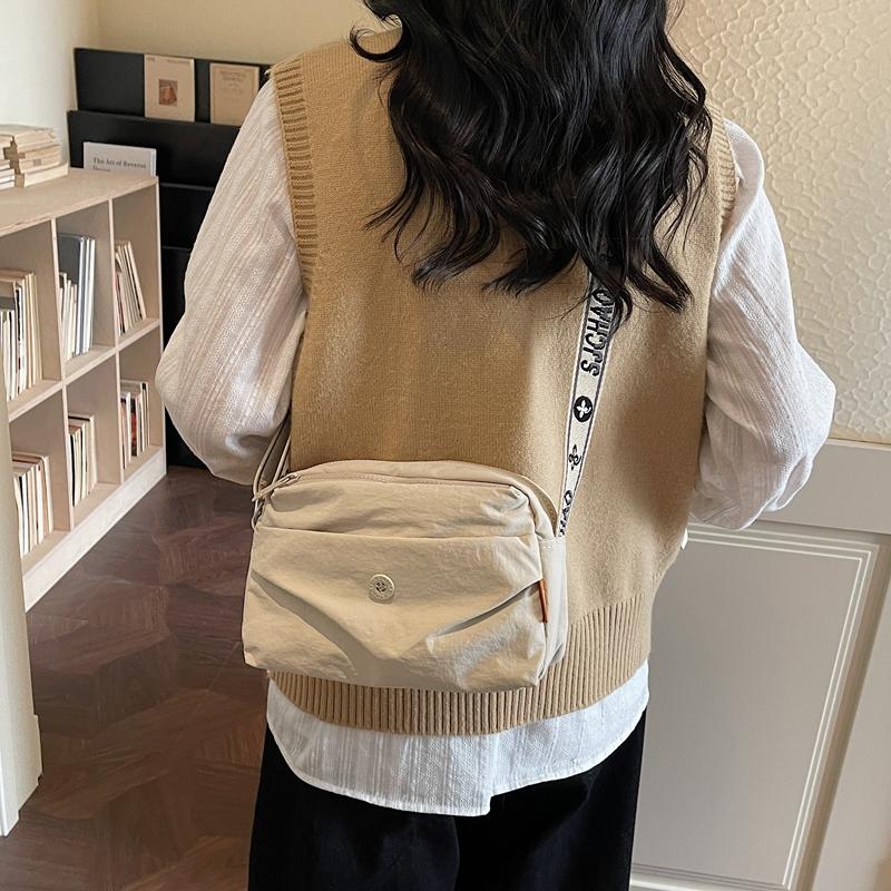 High Quality Nylon Small Chest Bag Women New Shoulder CrossbodyBags Female Large Capacity Shoulder Bag Fashion Handbag Lady Sac
