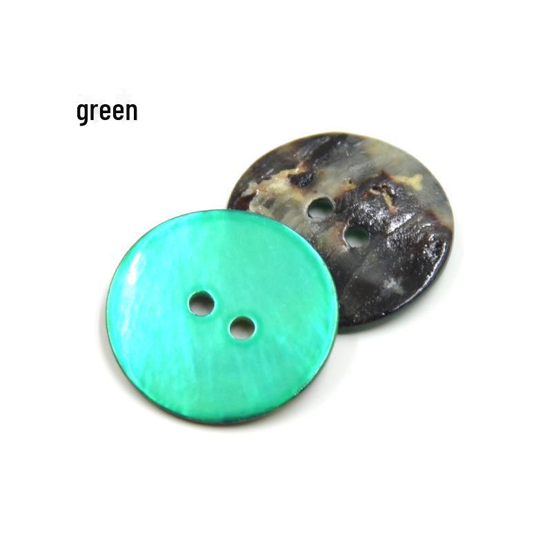 Natural Shell Spray Painted Button Sweater for Children