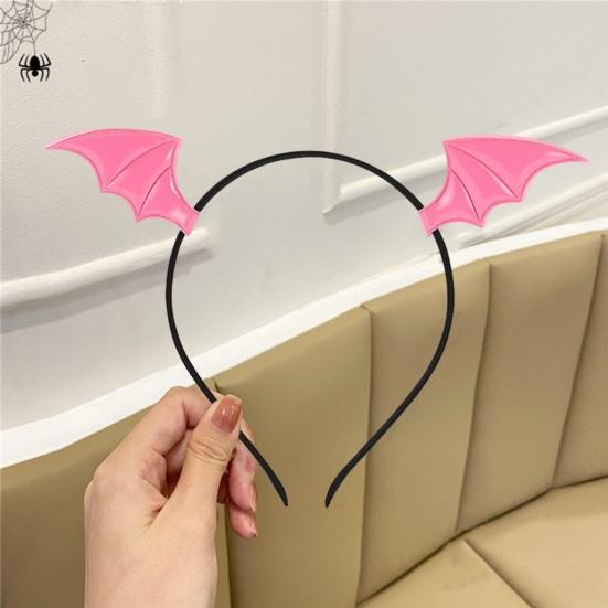 Cerchietto per capelli Cosplay con ali da diavolo, elastico ultraleggero, novità, accessori per capelli per Halloween