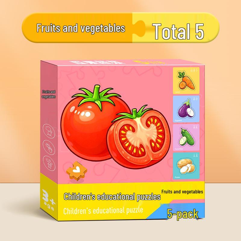 In Stock: Early Education Cognitive Puzzle Cards for Toddlers