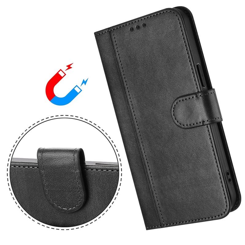 Casing For Fujitsu Arrows We2 Plus Lite RakuRaku F-03K F-04J F-51E F-52E F-53E A401FC MR01 Leather Wallet Pocket Card Slots Flip Case Cover