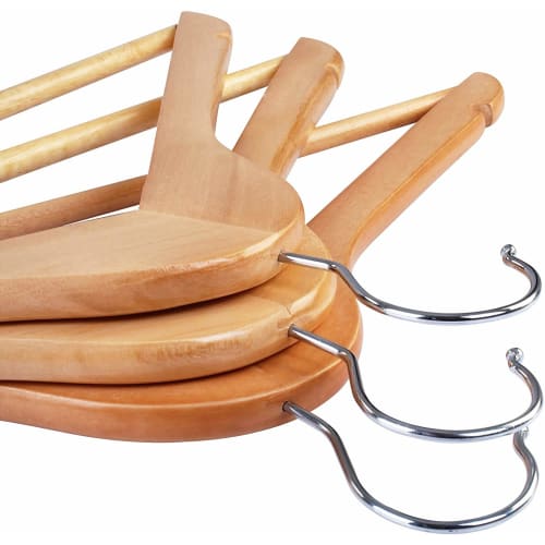 Support Japanese Small and Medium-Sized Businesses with Wooden Clothes Hangers, Non-Slip Clothes Hangers with Shoulder Indentations for Suits and Jack