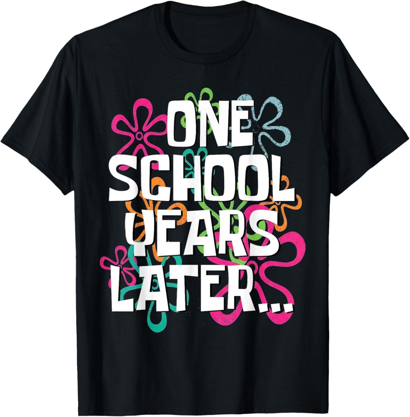 One School Year Later Meme Last Day of School Teacher T- Unisex T-Shirt M