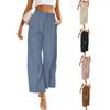 2026 New Women's Wide Leg Suit Pants, High Waist Button Front Office Trousers with Pockets, Spring Summer Work Pants