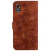 For Samsung Galaxy Xcover7 Case Flower Leather Phone Cover with Wallet Function
