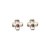 Tea Flower Mosquito Coil Holder Earrings, No-Pierce, Painless French Style for Women