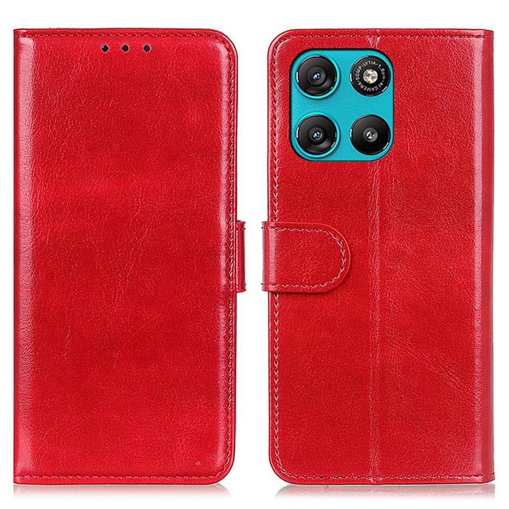 

Phone Case For Motorola Moto G67 Power 5G/G57 Power 5G Crazy Horse Texture PU Leather Phone Stand Cover