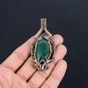 Malachite Pendant, 999 Copper Wire Wrapped Pendant Jewelry. Gift For Women Handmade Pendant Gemstone Jewelry