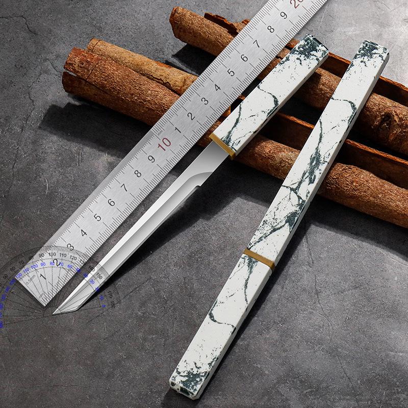 

Универсальный нож для барбекю, рыбы, фруктов, стейка, пластиковая ручка, кухонные ножи, острые кости, мясницкий нож, поварской топор, мясо 1PCS