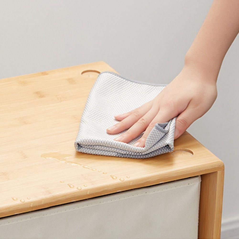 

Glass Wiping Wiping Tool Absorbent Microfiber Dish Towel Dishcloth Cleaning Cloth Cleaning Towel серый