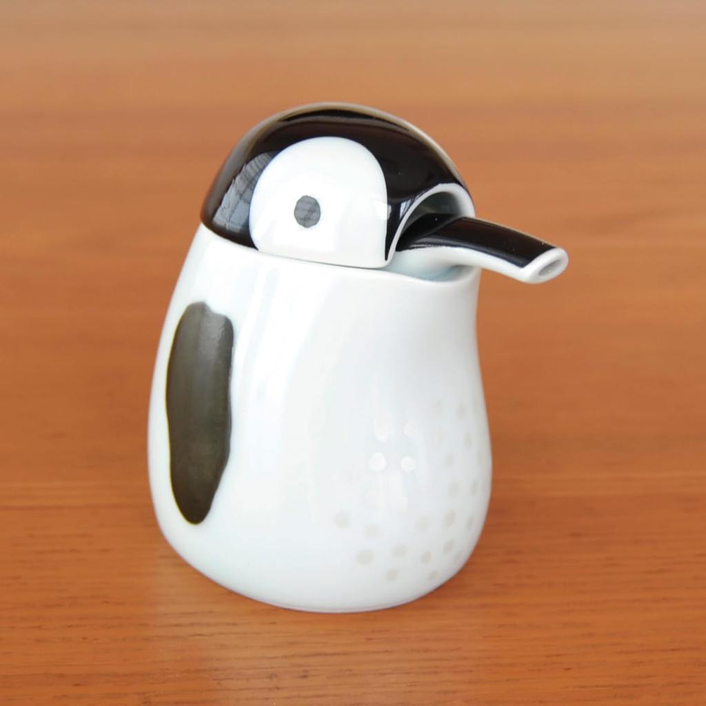 Stylish and cute compact soy sauce Arita penguin made in dispenser, ware, design, 80ml, Japan.