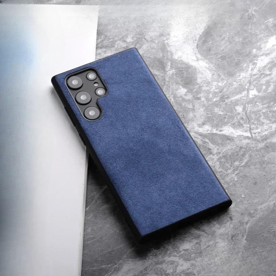 Microfiber Suede Flannel Phone Case for Samsung Galaxy S26 Ultra S25 Edge S24 S23 Plus S22 S21 S20 FE Note 20U Fur Leather Cover