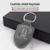 Carbon Fiber Leather Keychain for Avatr 06 07 11 12, Unisex Shield Buckle Pendant.